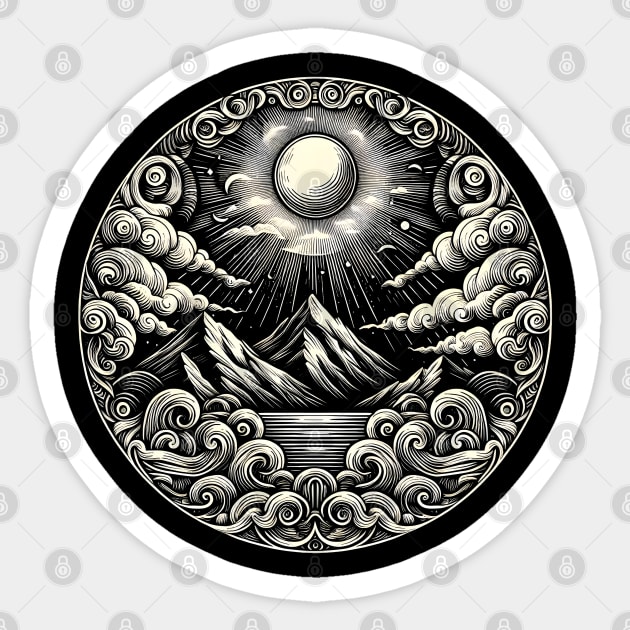 Radiant Nature Sticker by MakerMind8.2